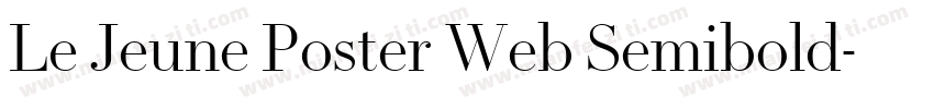 Le Jeune Poster Web Semibold字体转换